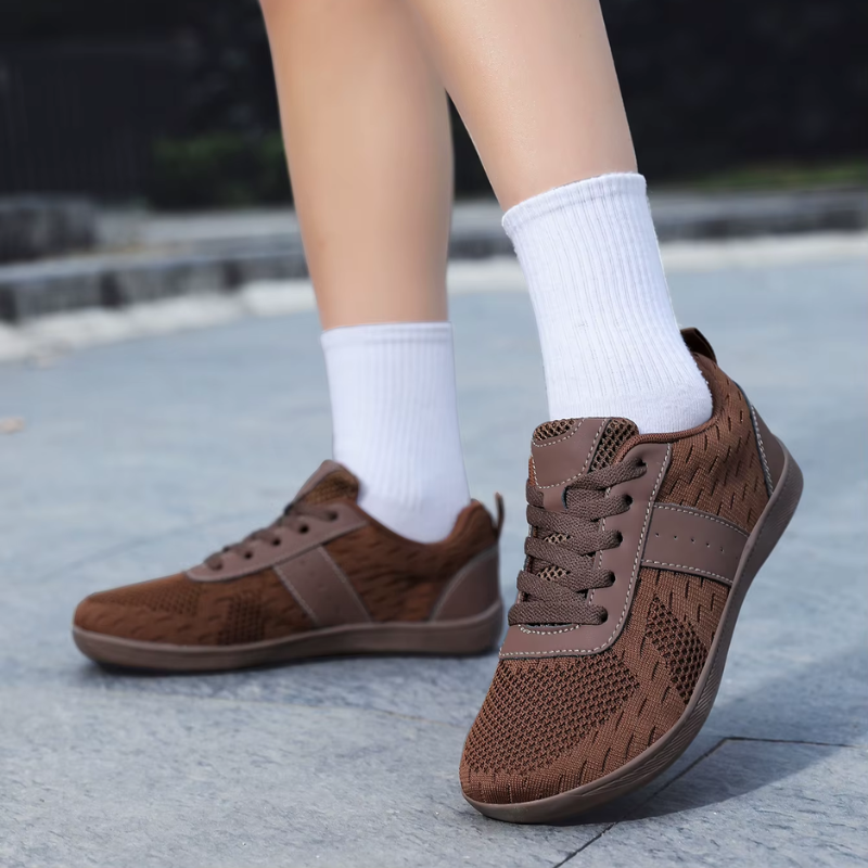 Eltéo – Baskets barefoot de Marche Antidérapantes Avant-pied large (Unisexe)