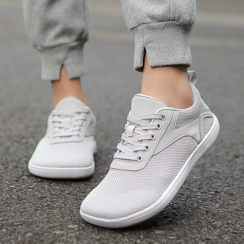 Elvaroux – Baskets barefoot de Marche Antidérapantes Avant-pied large (Unisexe)