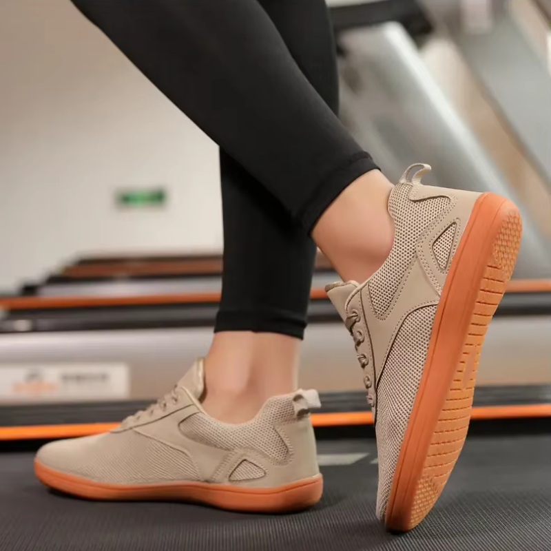 Elvaroux – Baskets barefoot de Marche Antidérapantes Avant-pied large (Unisexe)