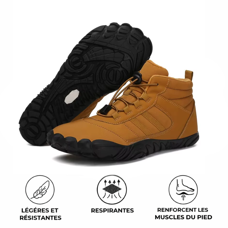 Arvion - Chaussures barefoot d’hiver imperméables et antidérapantes (Unisexe)