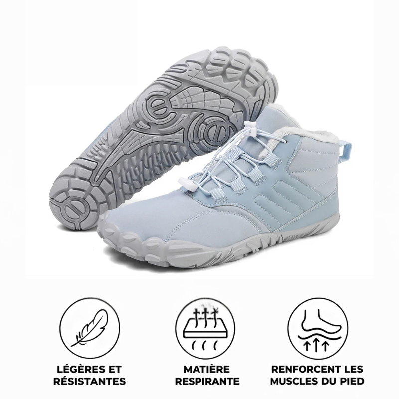 Domera - Chaussures barefoot d’hiver imperméables et antidérapantes (Unisexe)