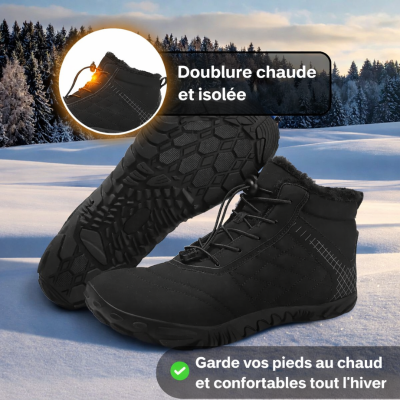 Nilor - Chaussures barefoot d’hiver imperméables et antidérapantes (Unisexe)