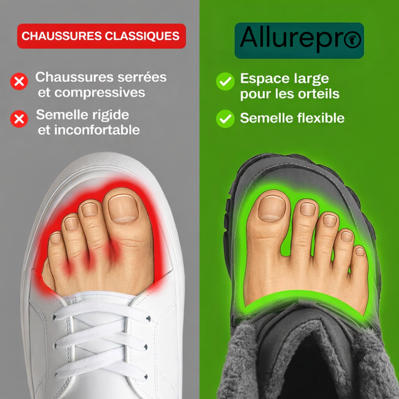 Nilor - Chaussures barefoot d’hiver imperméables et antidérapantes (Unisexe)
