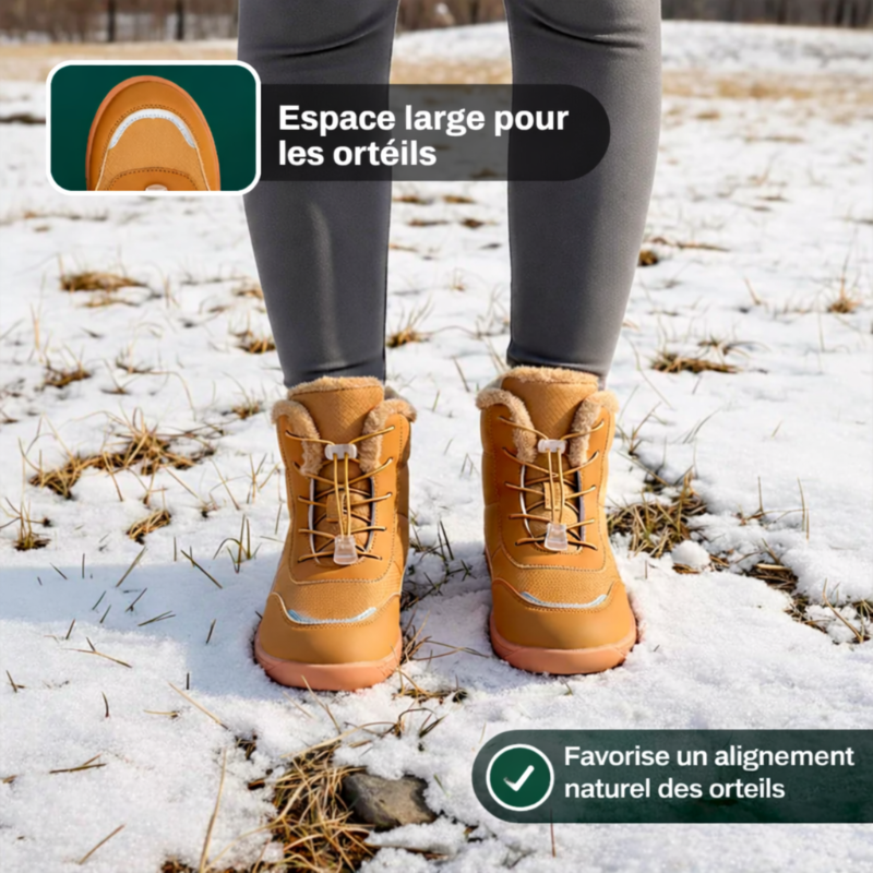 Caldor - Chaussures barefoot d’hiver imperméables et antidérapantes (Unisexe)