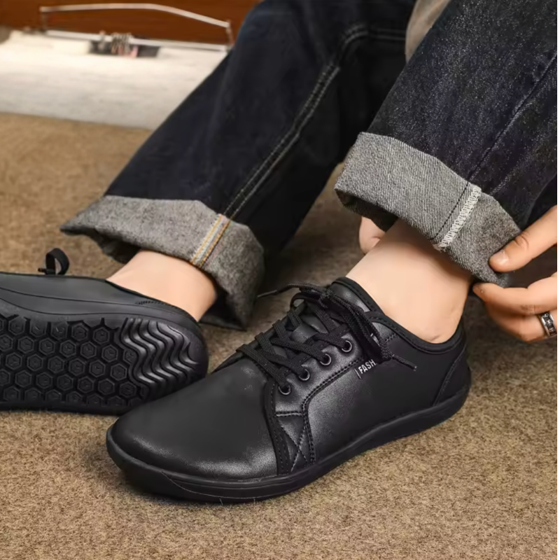Telox – Baskets barefoot de Marche Casual Avant-pied large
