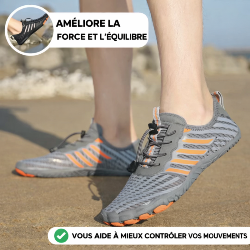 Naturon - Chaussures barefoot respirantes sans dénivelé