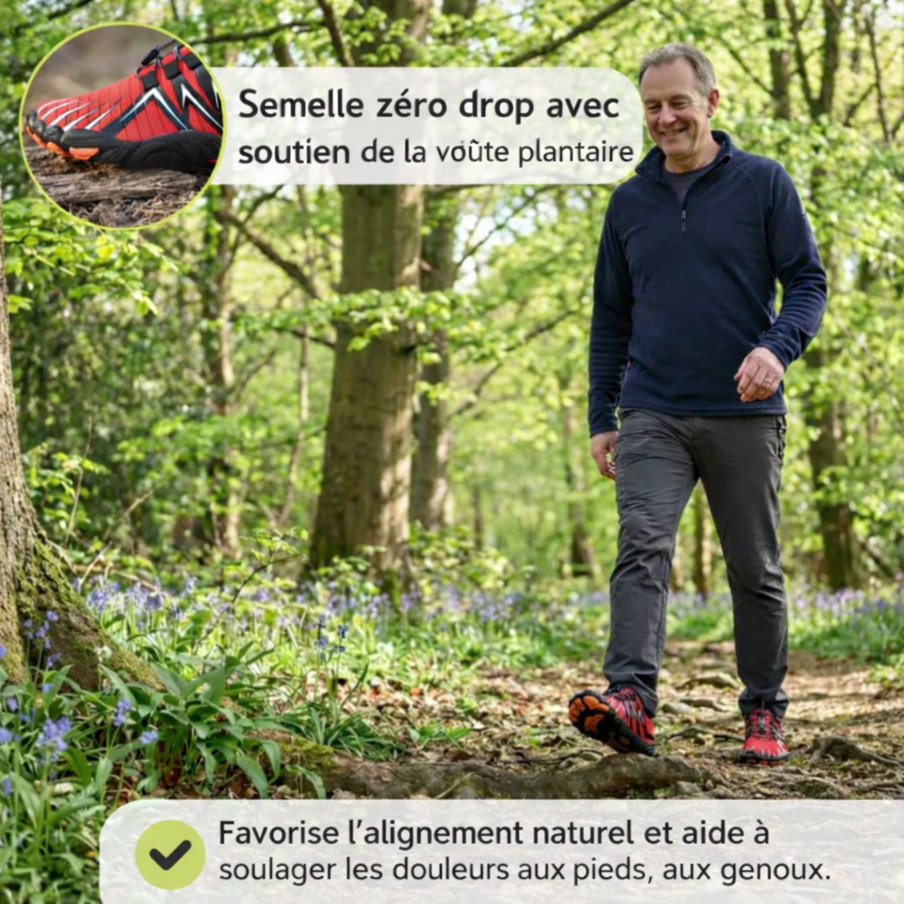 Virex – Chaussures barefoot Antidérapantes (Unisexe)