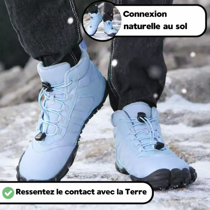 Arvion - Chaussures barefoot d’hiver imperméables et antidérapantes (Unisexe)