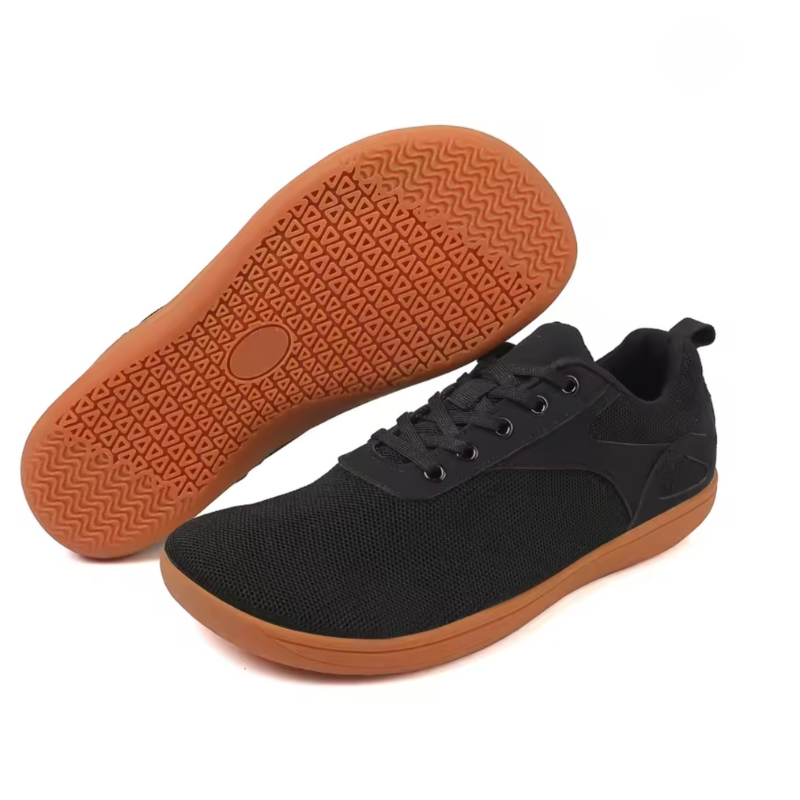 Elvaroux – Baskets barefoot de Marche Antidérapantes Avant-pied large (Unisexe)
