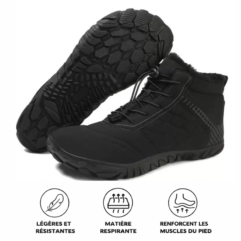 Nilor - Chaussures barefoot d’hiver imperméables et antidérapantes (Unisexe)