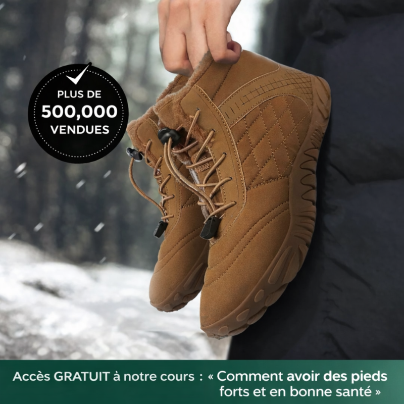 Nilor - Chaussures barefoot d’hiver imperméables et antidérapantes (Unisexe)