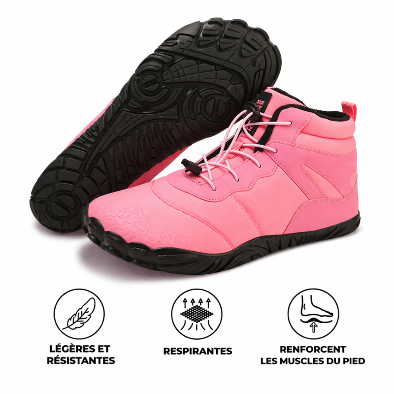 Ivarel - Chaussures barefoot d’hiver imperméables et antidérapantes (Unisexe)