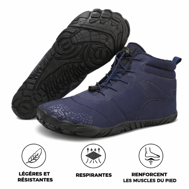 Ivarel - Chaussures barefoot d’hiver imperméables et antidérapantes (Unisexe)