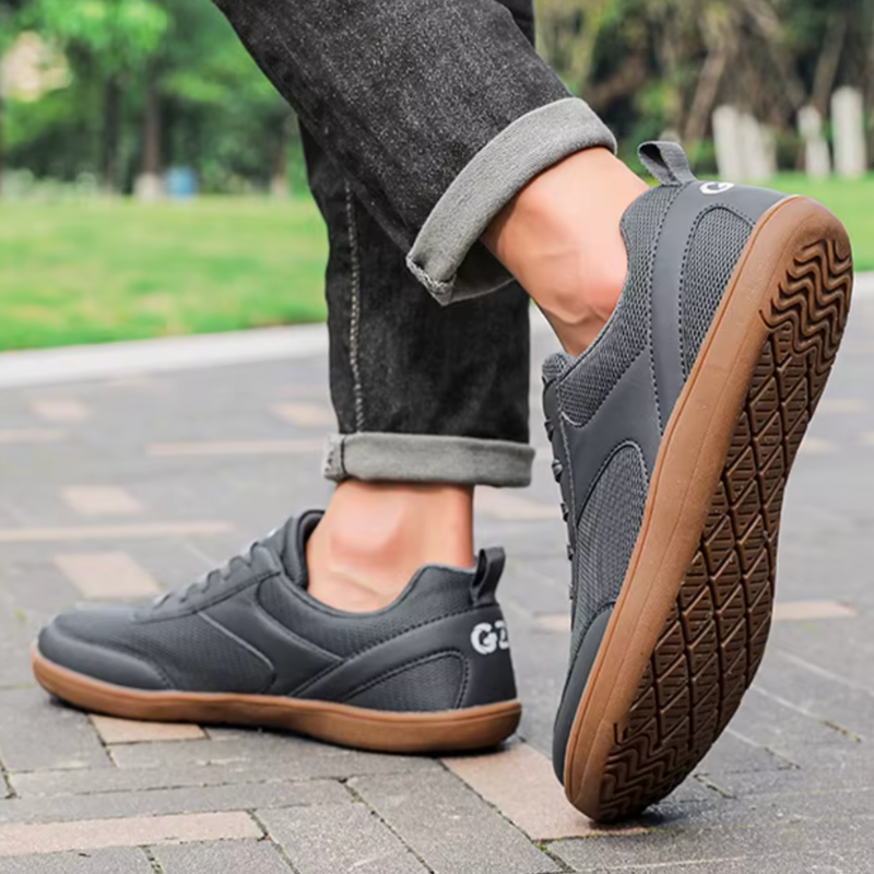 Zelvara – Baskets barefoot de Marche Antidérapantes Avant-pied large (Unisexe)