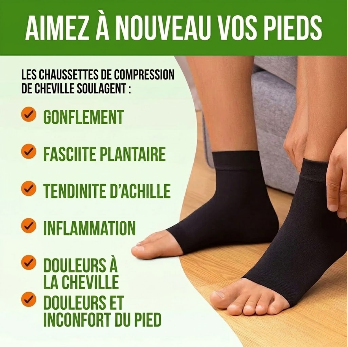 Chaussettes de compression Allure Pro (Shorts)